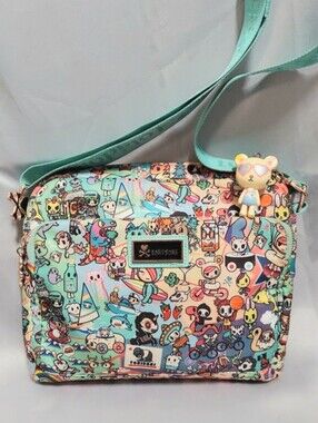 Tokidoki Crossbody Bag, California Dreamin' Theme, Charms, Colorful